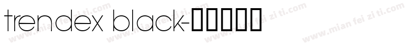 trendex black字体转换